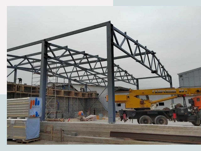 Строительство цехов в юбилейном