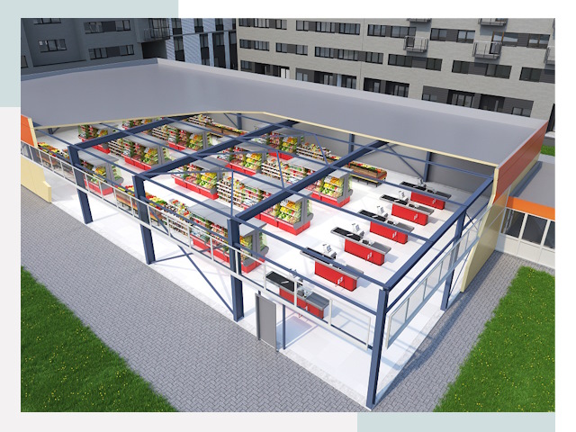 Строительство магазинов в Юбилейный от 618 руб. за м²