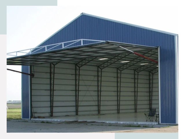Прямо стенные ангары в юбилейном