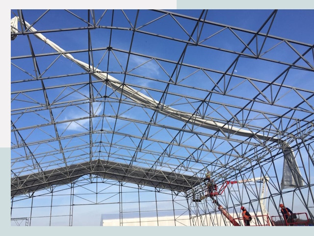 Шатровые ангары от 618 руб. в юбилейном и Московской области