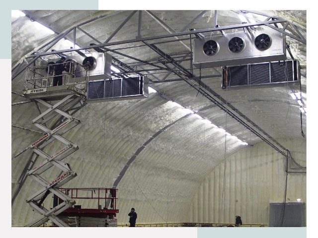 Оснащение ангаров в юбилейном