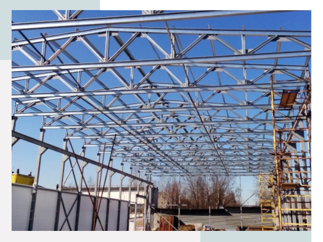 Металлокаркасы для складов в юбилейном